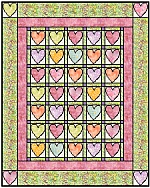 Country Hearts Baby Quilt