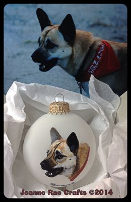 custom dog ornament