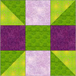 Calico Puzzle quilt block