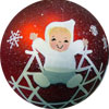 Baby Snowflake on Red Ball