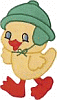 Applique Ducky from Four Happy Bibs