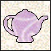 Applique Teapot