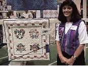 It's me, Jeanne, at Vermont Quilt Festival