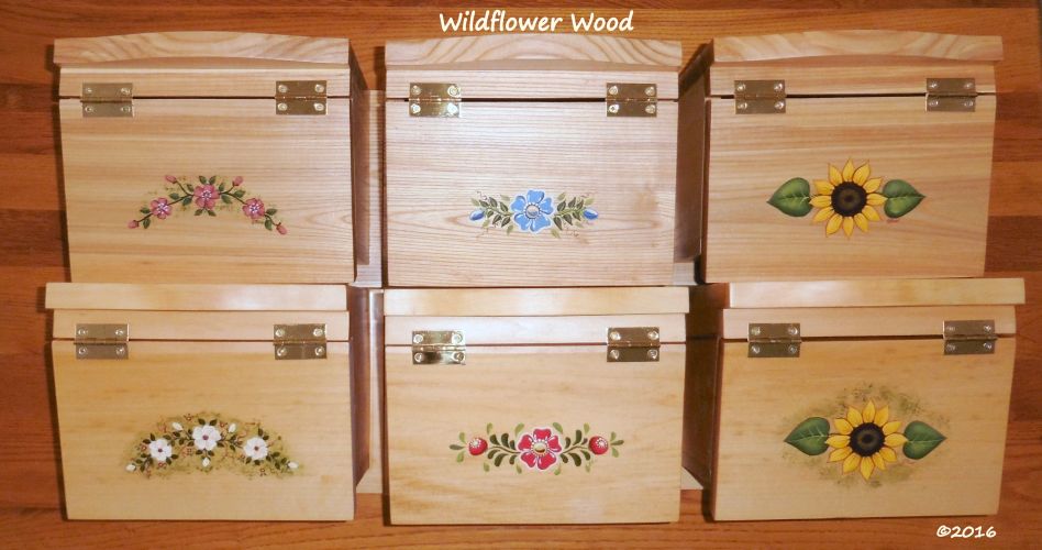 Classic box tops from Wildflower Wood