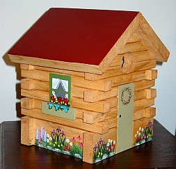Log Cabin Birdhouse from Wildflower Wood