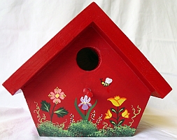 Red Nuthatch Birdhouse from Wildflower Wood