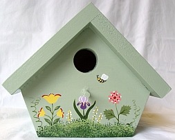 Sage Green Nuthatch Birdhouse from Wildflower Wood