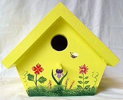 Yellow Nuthatch Birdhouse from Wildflower Wood